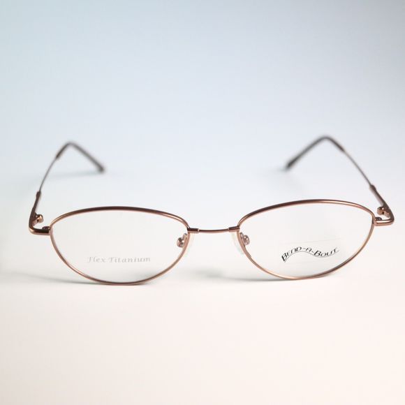 Bend-a-Bout Flex Titanium hinges eyeglasses golden frame 51-17 135 Champagne N14 - Picture 1 of 11